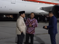 Presiden Prabowo Pulang ke Tanah Air Usai Lawatan Singkat dan Padat ke Tiongkok